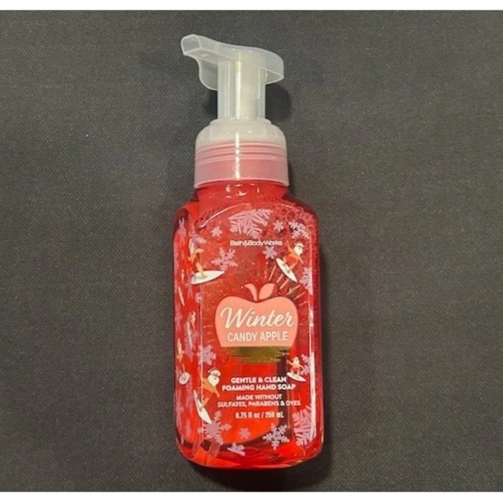 Bath & Body Works Winter Candy Apple Gentle Foaming Hand Soap Surfing Santa NEW‎